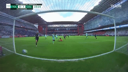 Soccer Game with Score 0-1