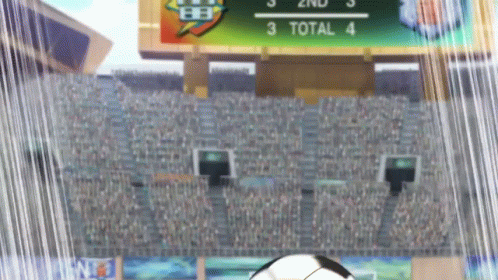 Soccer Game With Score 3-4 GIF