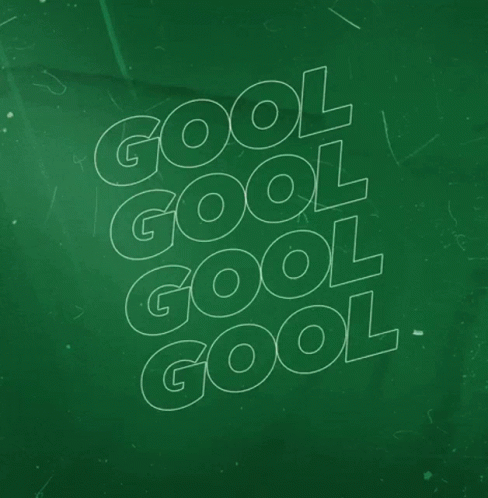 Soccer Goal With Ball And Word Goal GIF