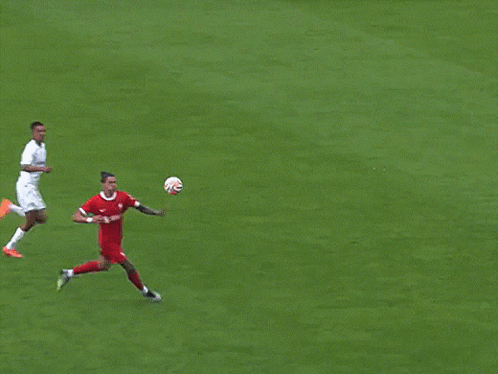 Soccer Goal With LFCTV Banner GIF