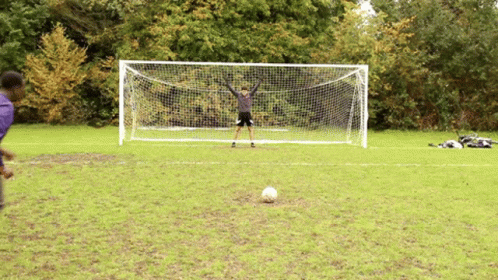 Soccer Goalie With Arms Raised