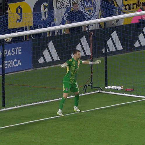 Soccer Goalie With Loyalty Banner