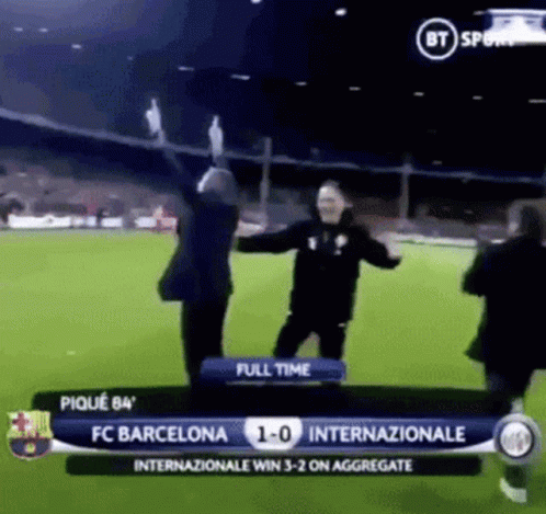 Soccer Match FC Barcelona vs Internazionale
