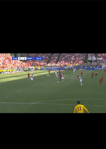 Soccer Match Portugal Leading 2-0