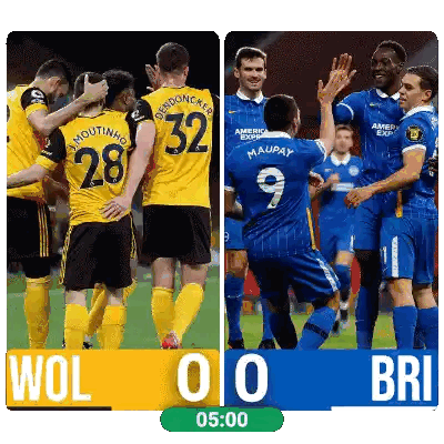 Soccer Match Score 0-0