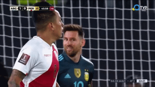 Soccer Player 10 Talking to Another
