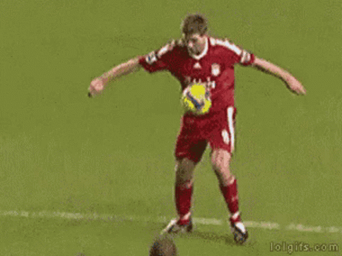 Soccer Player 21 Kicks Another Player