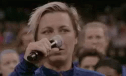 Soccer Player Abby Wambach Mic Drop Announces Retirement GIF