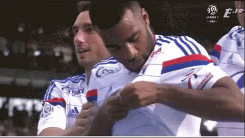 Soccer Player Adjusting Shirt GIF