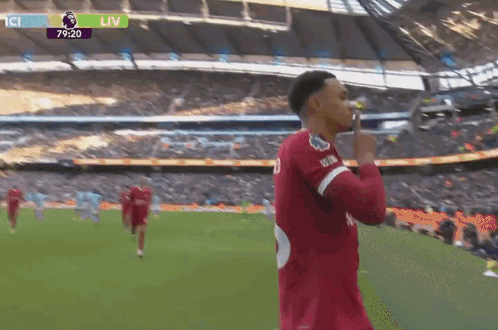 Soccer Player Blowing Whistle Score 79-20