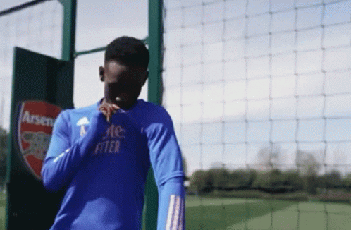 Soccer Player Blue Shirt Saying After