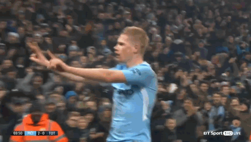 Soccer Player Celebrates Goal BT Sport HD Live