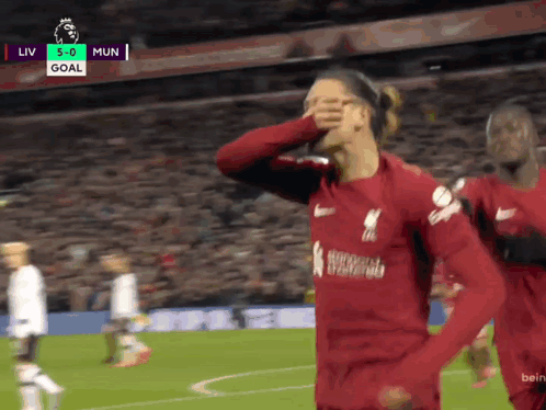 Soccer Player Celebrates Goal GIF