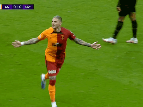 Soccer Player Celebrates Goal Kay vs GS