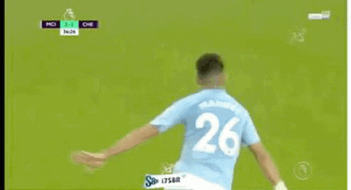 Soccer Player Celebrating After Scoring Goal