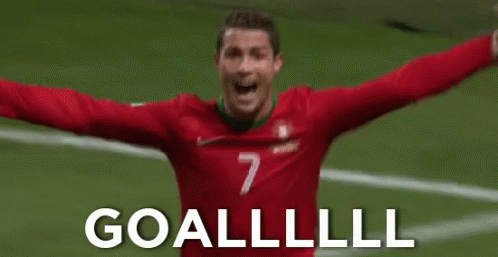 Soccer Player Celebrating Goal