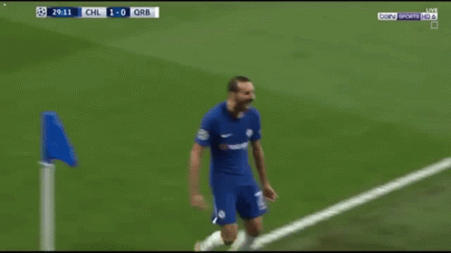Soccer Player Celebrating Goal