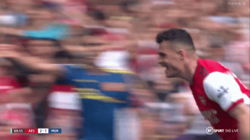Soccer Player Celebrating Goal