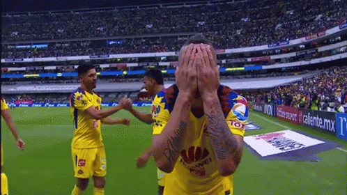 Soccer Player Covering Face