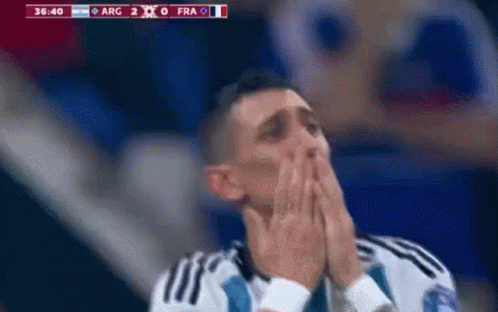 Soccer Player Covering Mouth