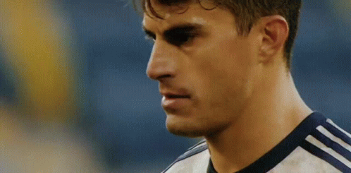 Soccer Player Eyes Closed