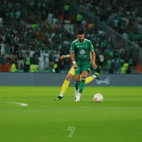 Soccer Player Green Jersey 7