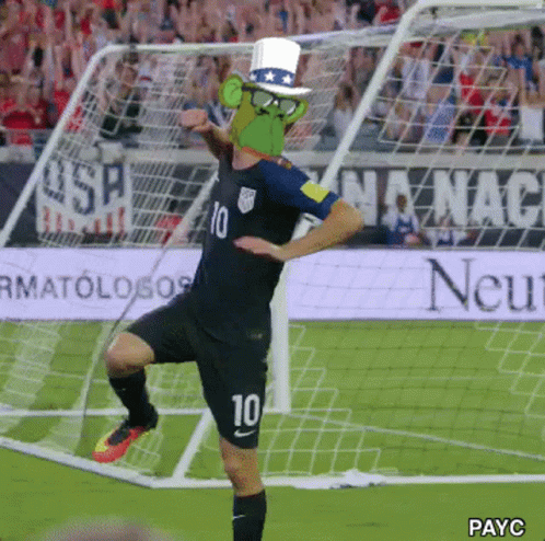 Soccer Player Handstand Field Go USA