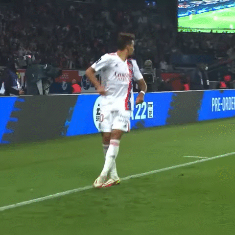 Soccer Player Holding Pre-Order Sign