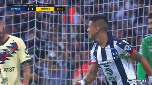 Soccer Player in AT&T Jersey Celebrates Goal