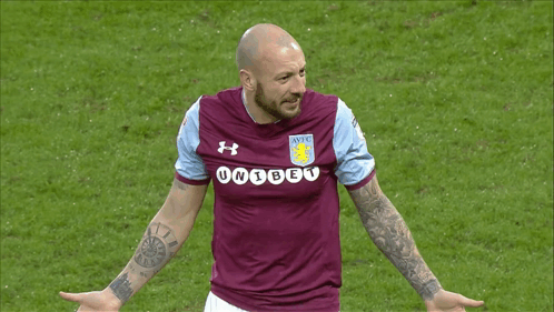 Soccer Player In AVFC Shirt GIF
