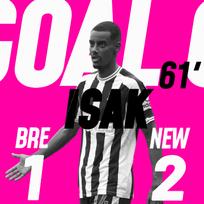 Soccer Player in Black and White Striped Shirt Goal 61 Isak Bre New 2
