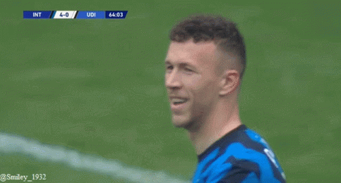 Soccer Player in Blue and Black Jersey Number 4