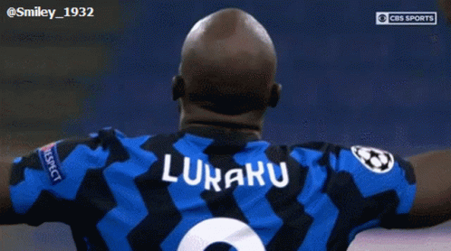 Soccer Player In Blue And Black Jersey With Lunaru GIF