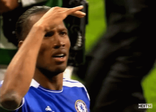 Soccer Player in Blue Chelsea Shirt