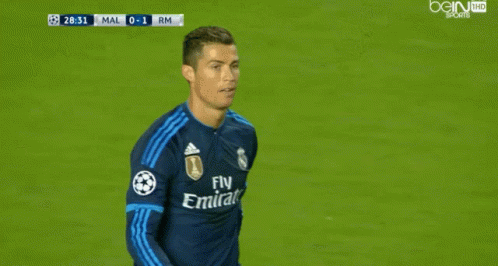Soccer Player In Blue Fly Emirates Shirt GIF