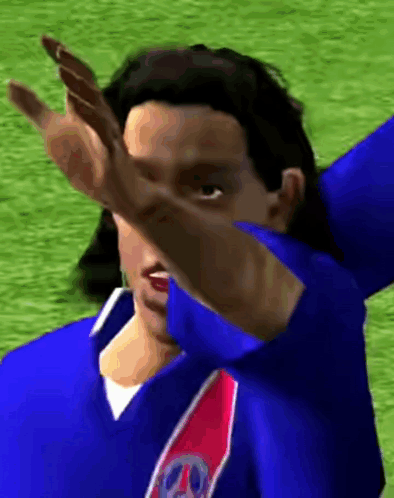 Soccer Player in Blue Jersey Number 20