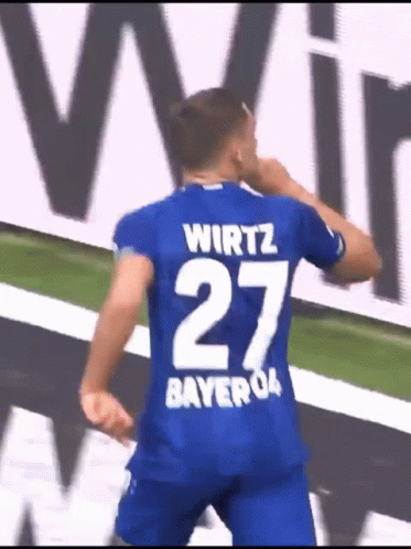Soccer Player In Blue Jersey Number 27 GIF