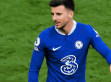 Soccer Player in Blue Jersey Number 3