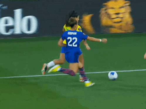 Soccer Player in Blue Jersey Number 32