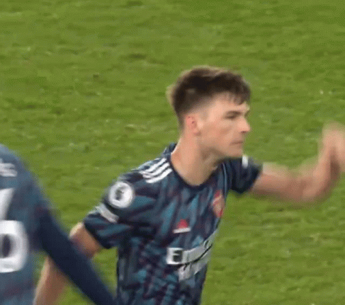 Soccer Player in Blue Jersey