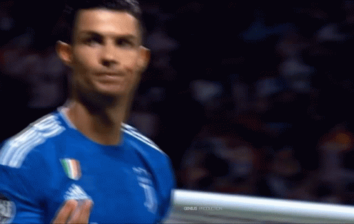 Soccer Player in Blue Shirt Genius