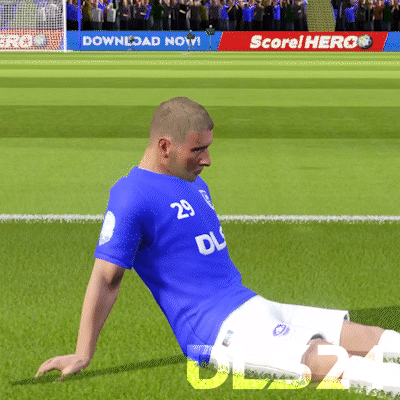 Soccer Player In Blue Shirt Number 29 GIF