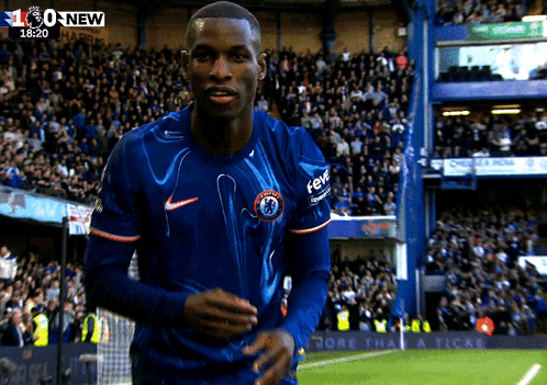 Soccer Player in Blue Shirt Saying Fever