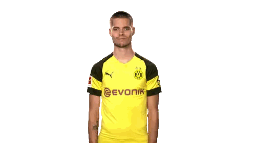 Soccer Player in BVB Yellow Jersey