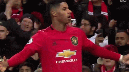 Soccer Player In Chevrolet Jersey With Crowd GIF