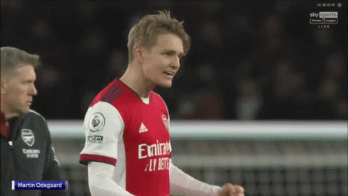 Soccer Player In Emirates Fly Better Shirt GIF