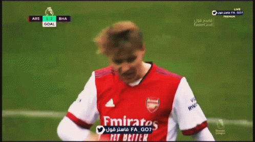 Soccer Player In Emirates Fly Better Shirt GIF
