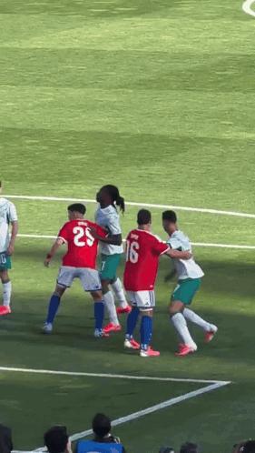 Soccer Player in Fly Emirates Jersey