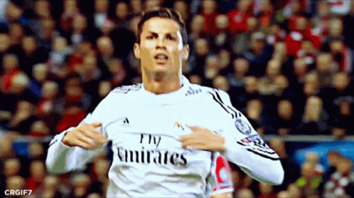 Soccer Player In Fly Emirates Jersey Running GIF
