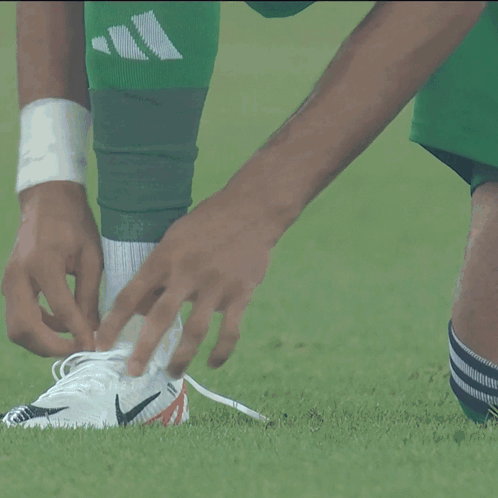 Soccer Player in Green Jersey Number 17